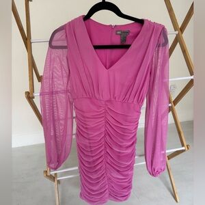 Pink Ruched love by design Dress